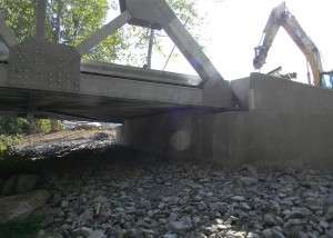 picture of bridge designed and engineered by Pickering for pipeline company