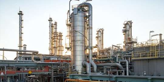 industrial refinery in chemical industry