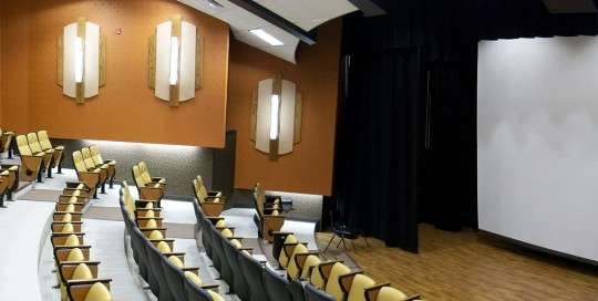WVUP Theatre room after renovation by pickering
