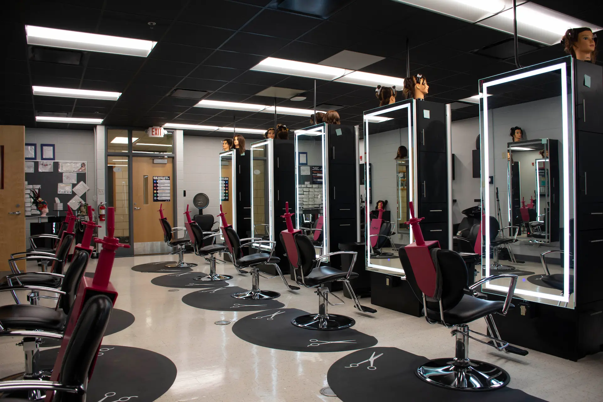 New cosmetology lab at the Wood County Schools Tech Center.