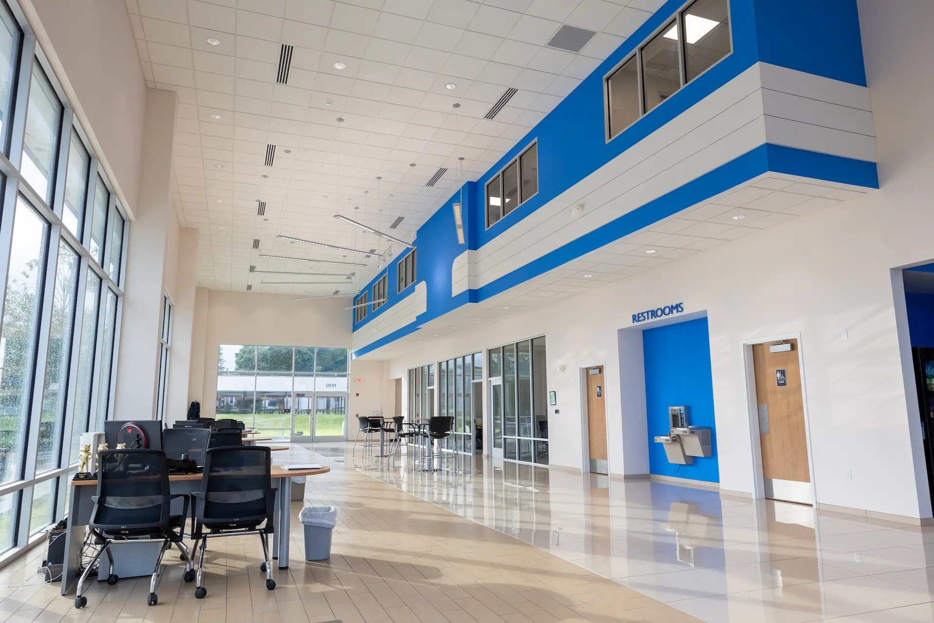 On the sales floor of the new Honda dealership in Parkersburg, W.Va.