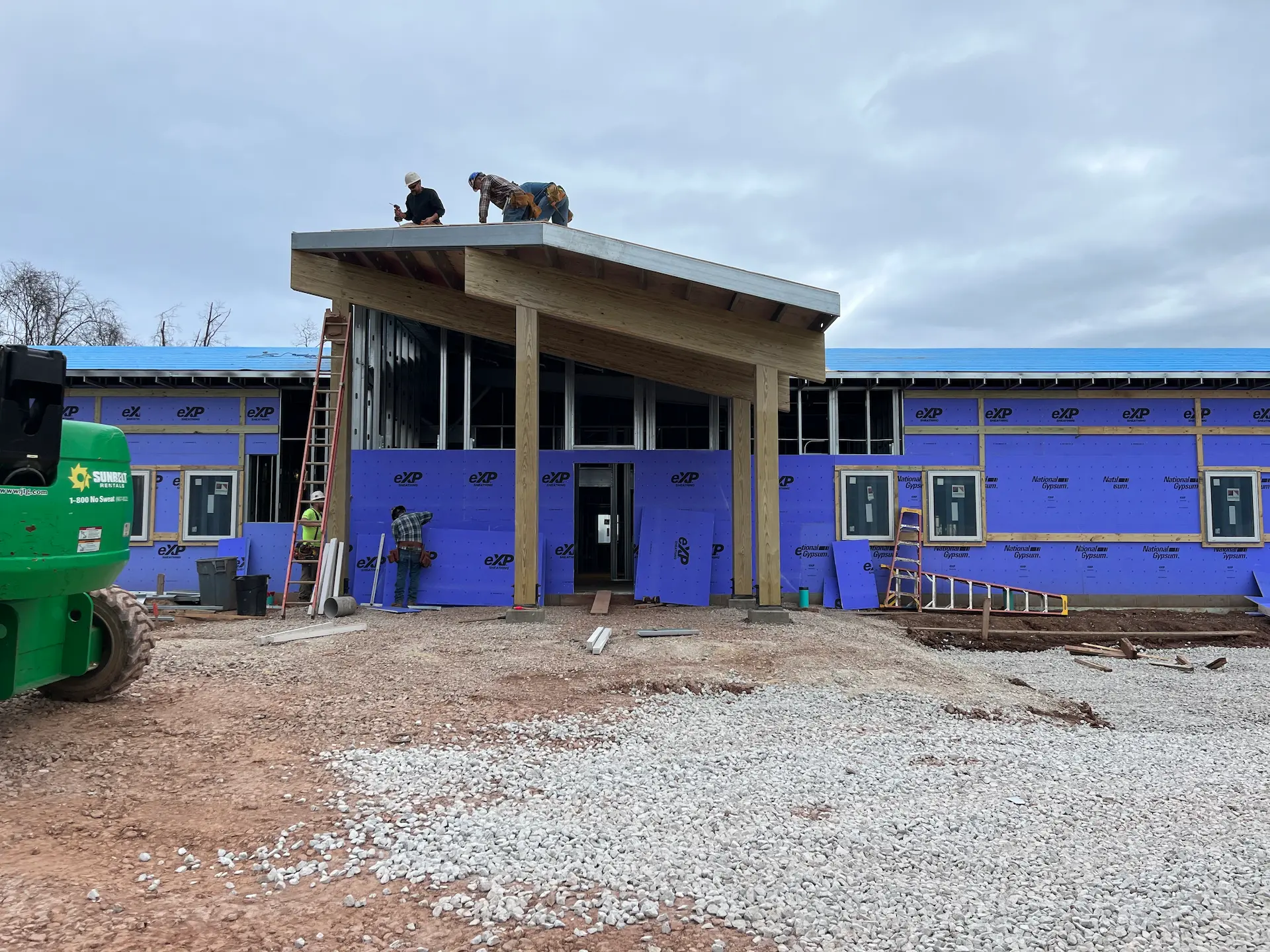 Construction of the new WVDNR District 6 offices.