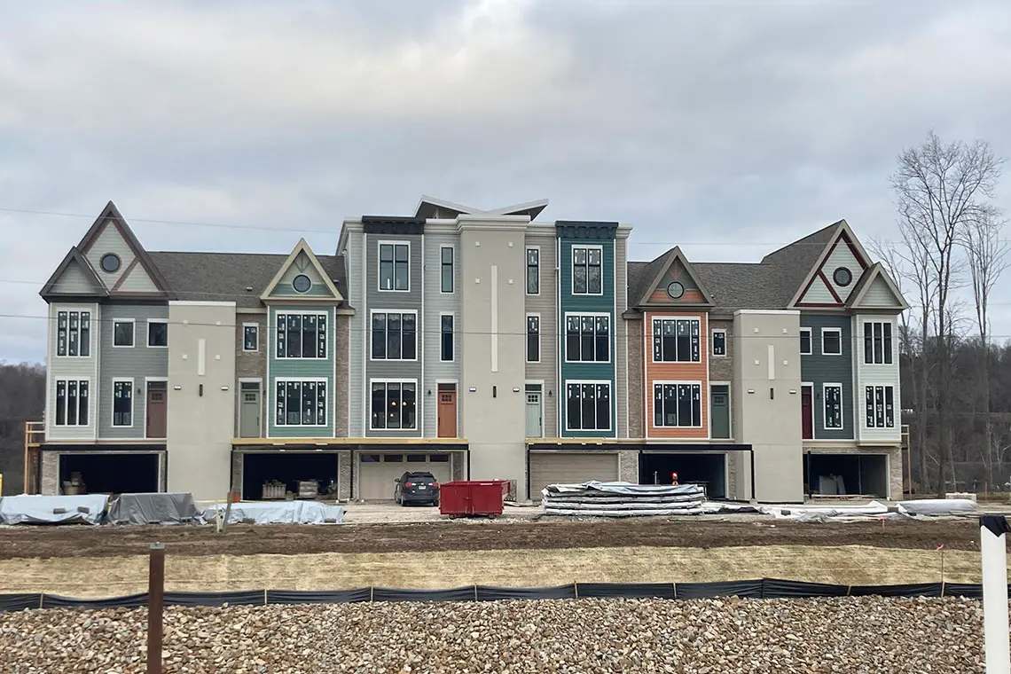 Finishing construction on Building 1.