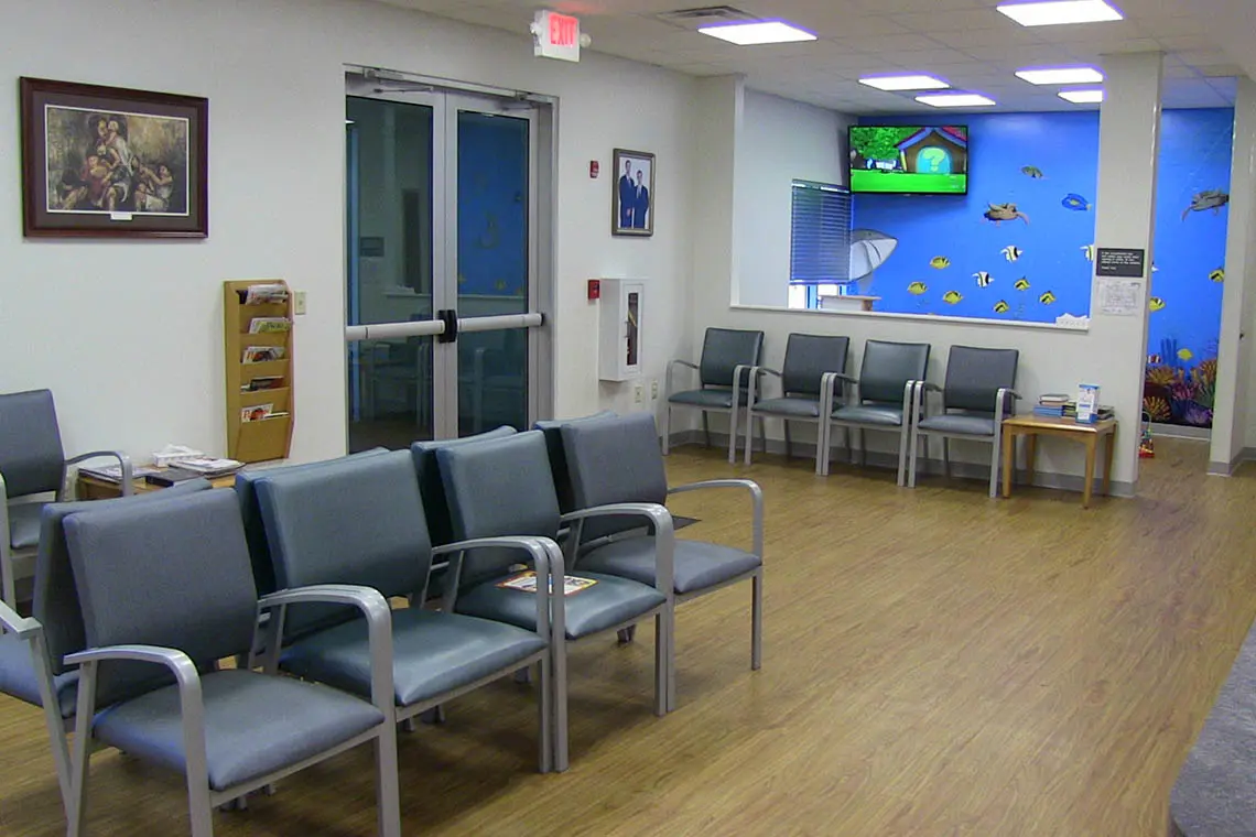 Doctor's waiting room.