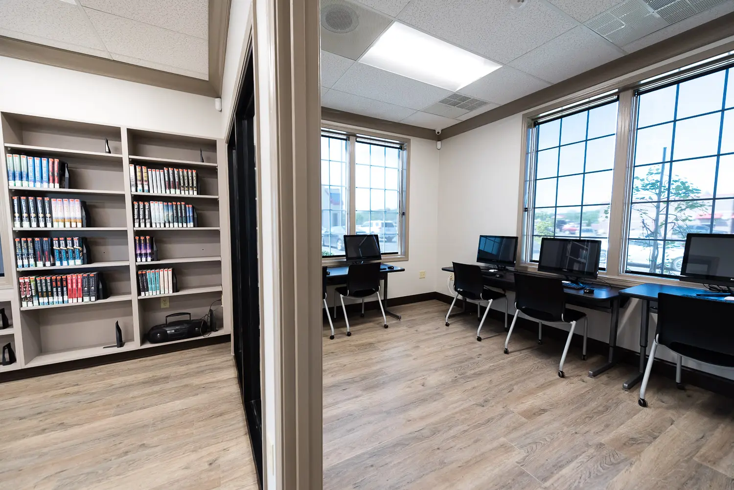 Work stations and casework shelves