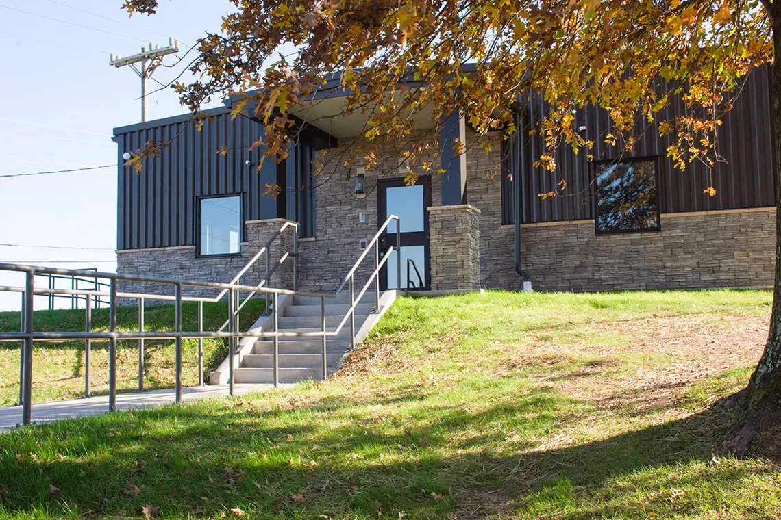 Entrance to the renovated Eastern Millwright Regional Council offices in Parkersburg, West Virginia.