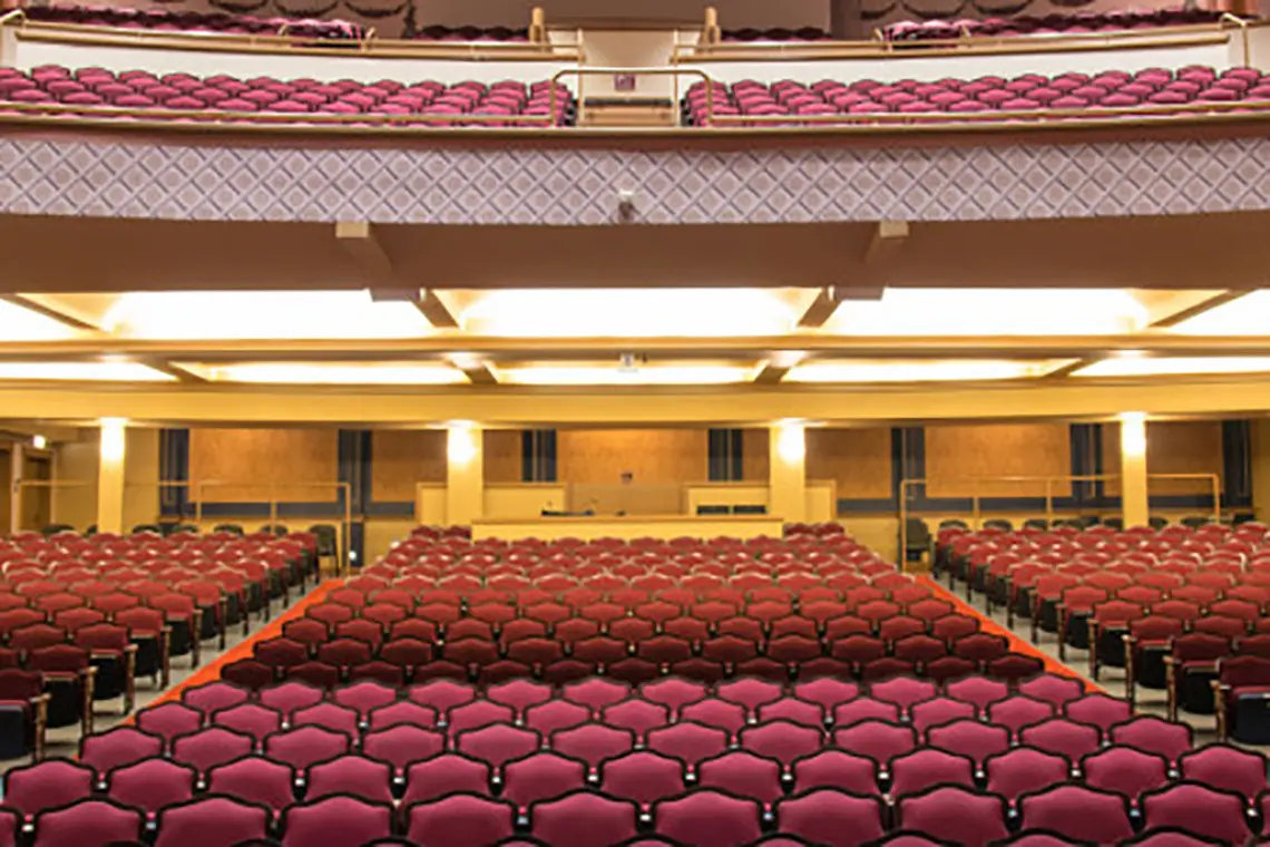 Renovated Peoples Bank Theater main floor seating