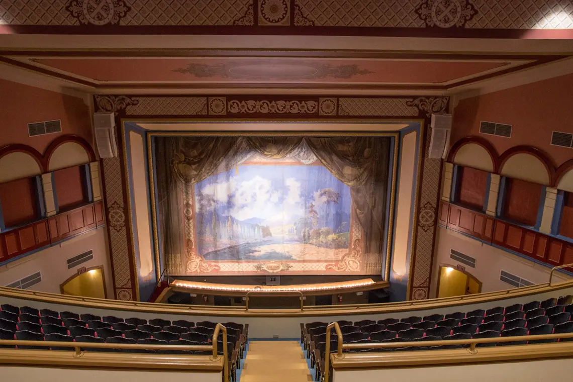 Renovated Peoples Bank Theater stage area