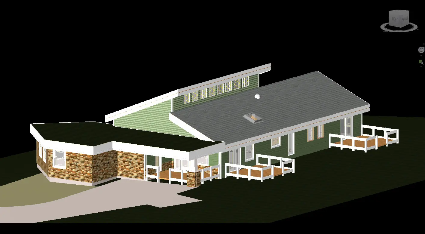 3D model of the LEED home design