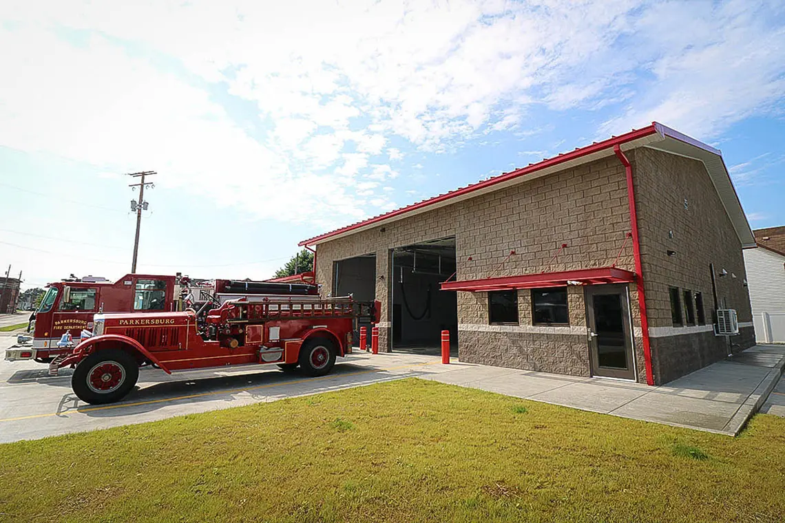 Completed Covert Street Fire Station in Parkersburg, West Virginia.