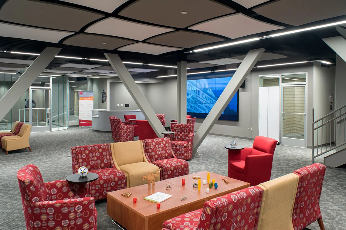 Gathering space within the Innovation Center