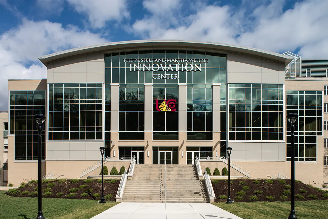 The front facade of the Innovation Center