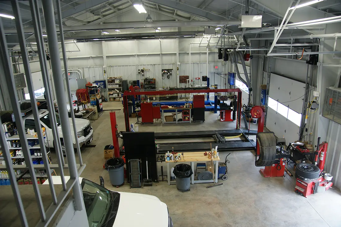 Maintenance bay for the Putnam County EMS Command Center.