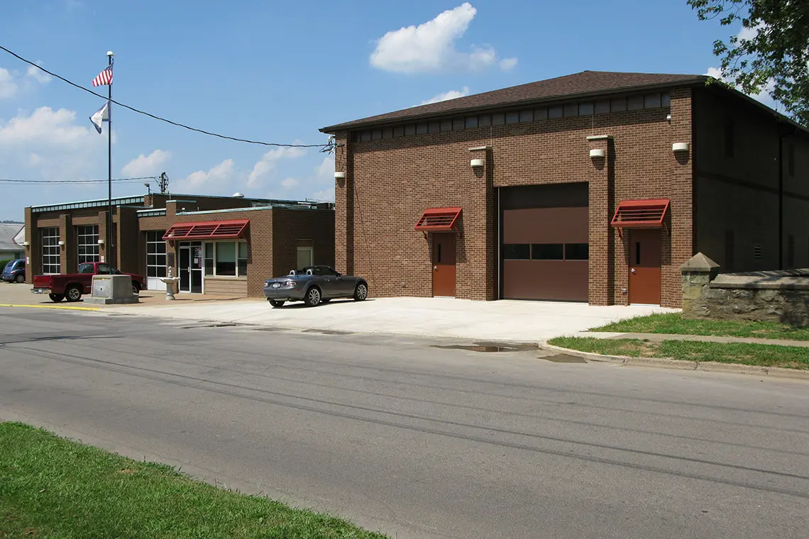 Completed Vienna Volunteer Fire Department station.