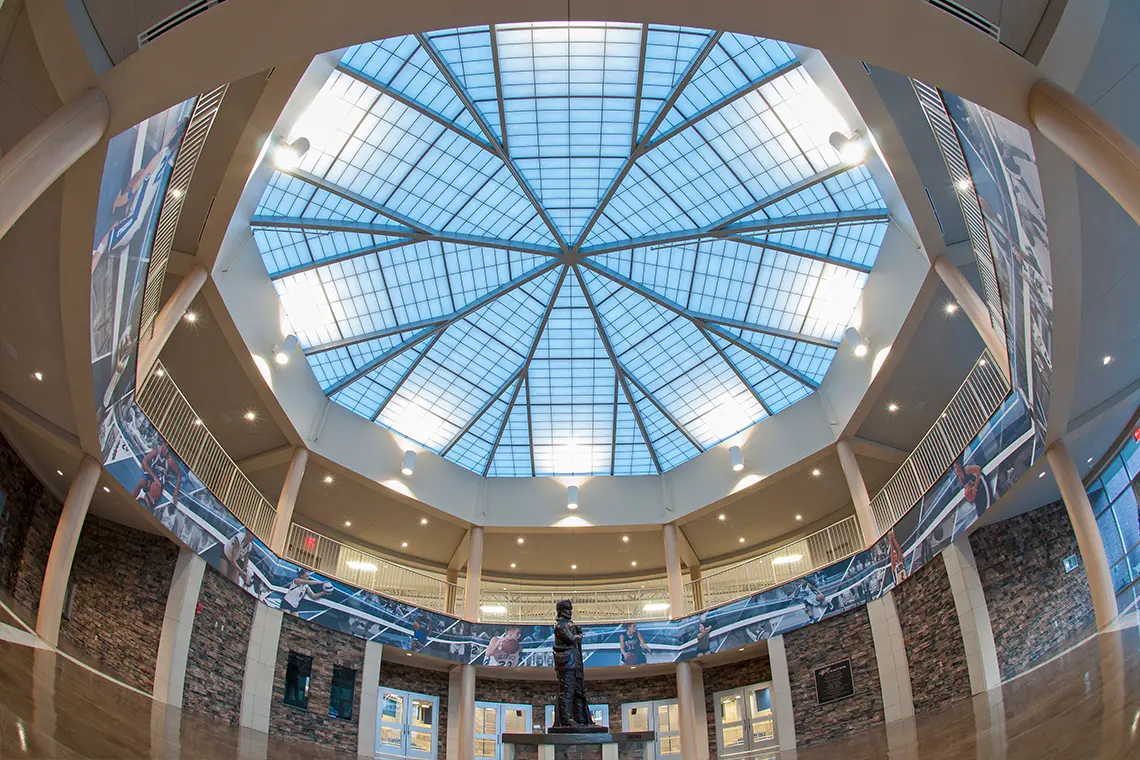 Interior of the entrance and atrium