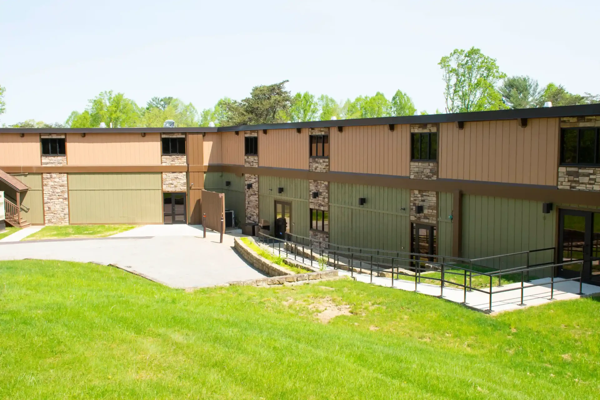 Exterior improvements of North Bend State Park in Cario, West Virginia.