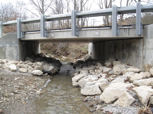 Finished bridge in Morgan County Ohio.