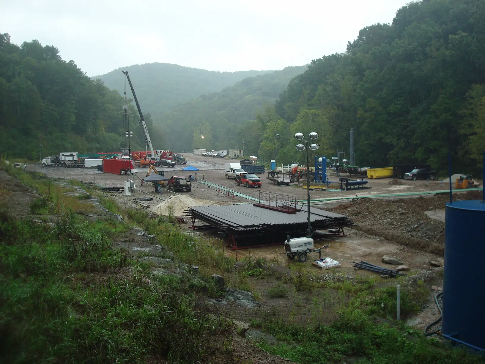 Well pad under construction in West Virginia.