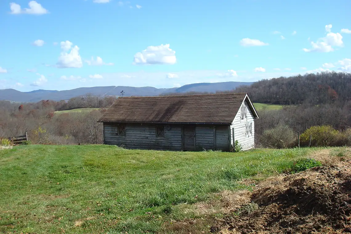 Farm structure as part of a Phase I ESA study in Preston County, West Virginia.