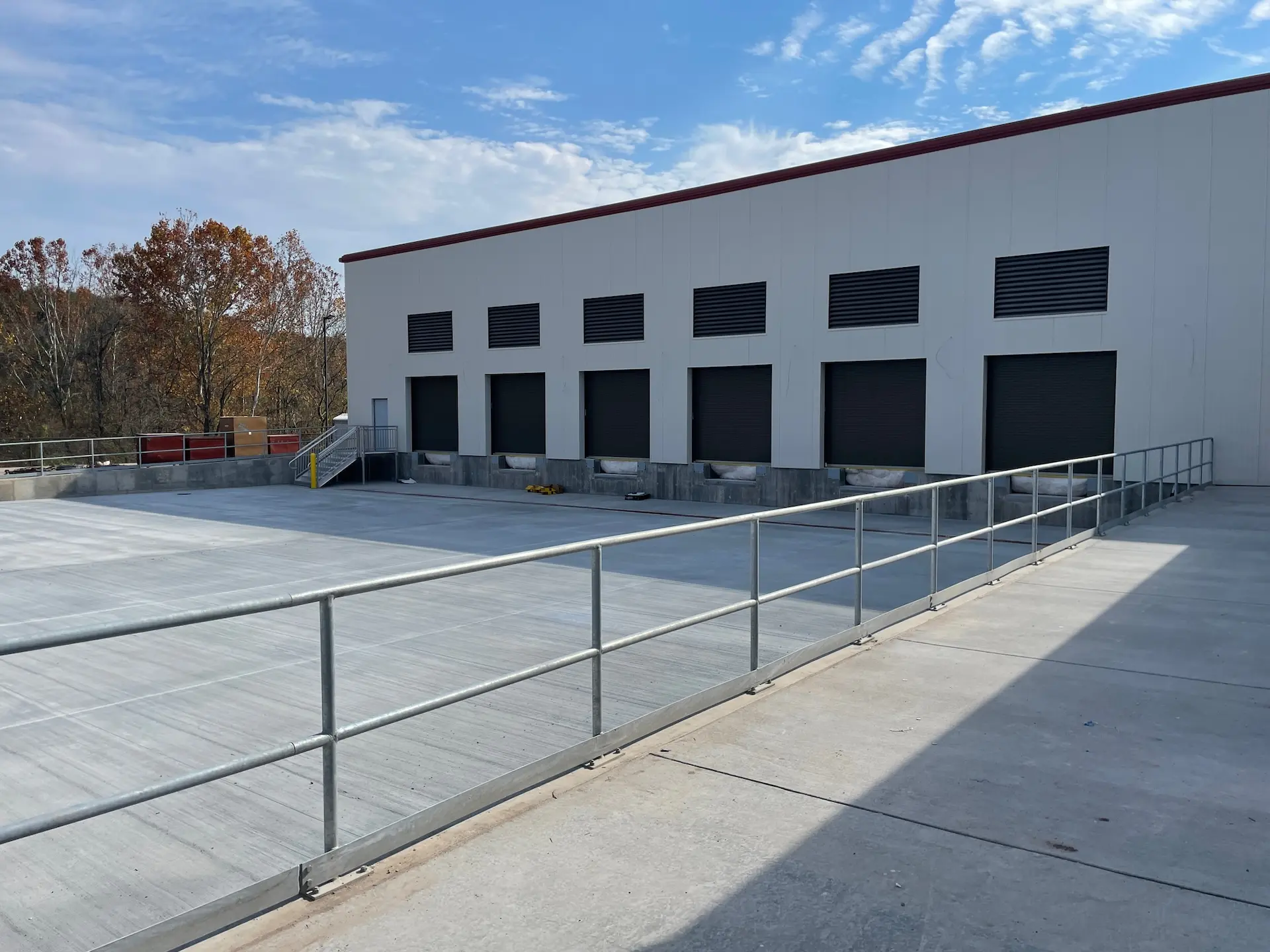 Completed addition loading bay